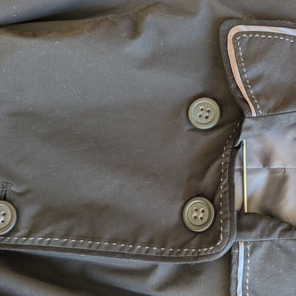 PROMOD Short black Trench Coat - Picture 7 of 10